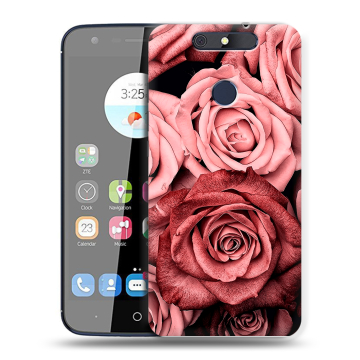 Силиконовый чехол на ZTE Blade V8C с принтом Цветы розы Силиконовый чехол на ZTE Blade V8C с принтом Цветы розы