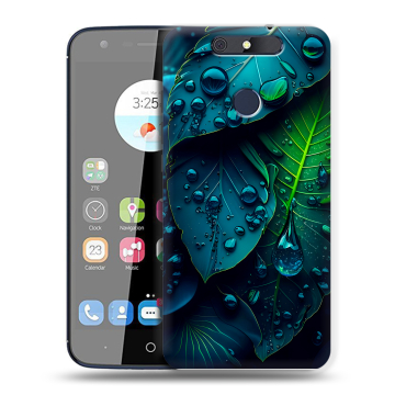 Силиконовый чехол на ZTE Blade V8C с принтом Листья Силиконовый чехол на ZTE Blade V8C с принтом Листья