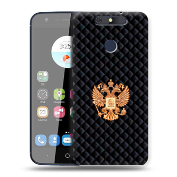 Силиконовый чехол на ZTE Blade V8C с принтом Герб России принт Силиконовый чехол на ZTE Blade V8C с принтом Герб России принт