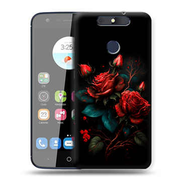 Силиконовый чехол на ZTE Blade V8C с принтом Розы красные Силиконовый чехол на ZTE Blade V8C с принтом Розы красные