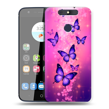 Силиконовый чехол на ZTE Blade V8C с принтом Бабочки Силиконовый чехол на ZTE Blade V8C с принтом Бабочки