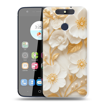 Силиконовый чехол на ZTE Blade V8C с принтом Цветы Силиконовый чехол на ZTE Blade V8C с принтом Цветы