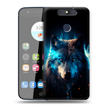 Силиконовый чехол на ZTE Blade V8C с принтом Волк ночной Силиконовый чехол на ZTE Blade V8C с принтом Волк ночной