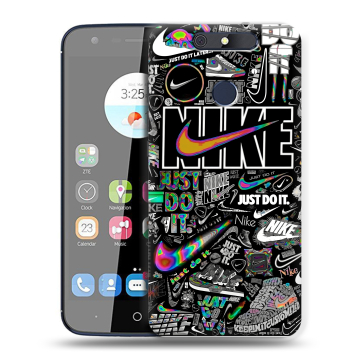 Силиконовый чехол на ZTE Blade V8C с принтом Найк