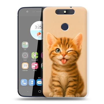 Силиконовый чехол на ZTE Blade V8C с принтом котенок Силиконовый чехол на ZTE Blade V8C с принтом котенок
