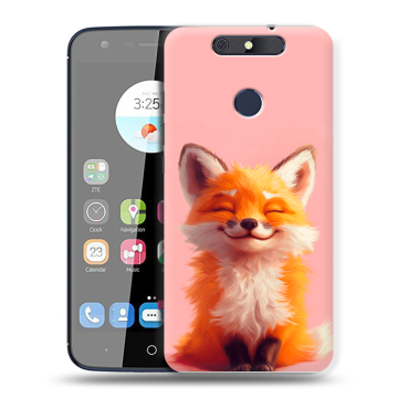 Силиконовый чехол на ZTE Blade V8C с принтом милая лиса Силиконовый чехол на ZTE Blade V8C с принтом милая лиса