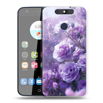 Силиконовый чехол на ZTE Blade V8C с принтом Розы цветы