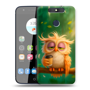 Силиконовый чехол на ZTE Blade V8C с принтом сова Силиконовый чехол на ZTE Blade V8C с принтом сова