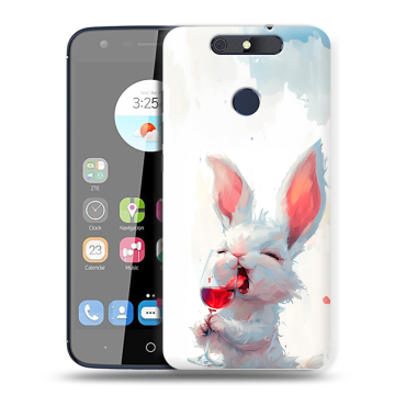 Силиконовый чехол на ZTE Blade V8C с принтом кролик зайчик Силиконовый чехол на ZTE Blade V8C с принтом кролик зайчик