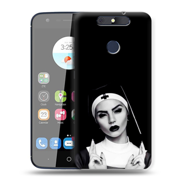 Силиконовый чехол на ZTE Blade V8C с принтом монашка Силиконовый чехол на ZTE Blade V8C с принтом монашка