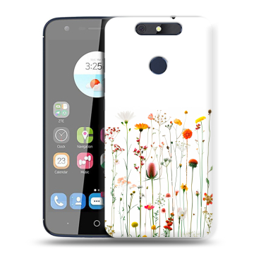 Силиконовый чехол на ZTE Blade V8C с принтом цветы Силиконовый чехол на ZTE Blade V8C с принтом цветы