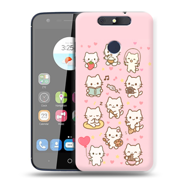 Силиконовый чехол на ZTE Blade V8C с принтом Hello Kitty Хелоу Кити Силиконовый чехол на ZTE Blade V8C с принтом Hello Kitty Хелоу Кити
