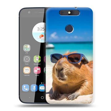 Силиконовый чехол на ZTE Blade V8C с принтом Капибара Силиконовый чехол на ZTE Blade V8C с принтом Капибара