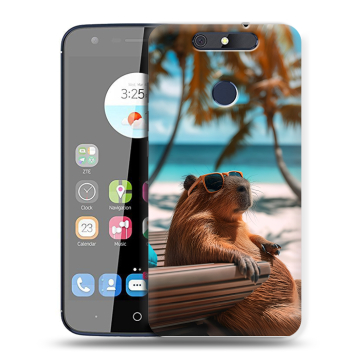 Силиконовый чехол на ZTE Blade V8C с принтом Капибара Силиконовый чехол на ZTE Blade V8C с принтом Капибара