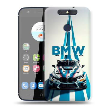 Силиконовый чехол на ZTE Blade V8C с принтом БМВ BMW Силиконовый чехол на ZTE Blade V8C с принтом БМВ BMW