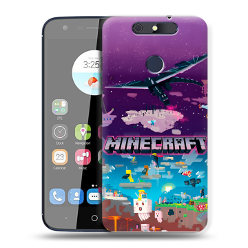 Силиконовый чехол на ZTE Blade V8C с принтом Майнкрафт Minecraft Силиконовый чехол на ZTE Blade V8C с принтом Майнкрафт Minecraft
