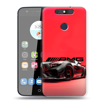Силиконовый чехол на ZTE Blade V8C с принтом Мерседес Mercedes AMG