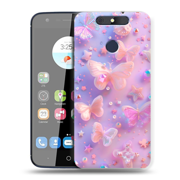 Силиконовый чехол на ZTE Blade V8C с принтом Бабочки Силиконовый чехол на ZTE Blade V8C с принтом Бабочки