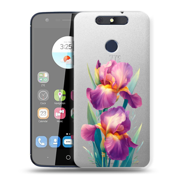 Силиконовый чехол на ZTE Blade V8C с принтом Цветы орхидеи