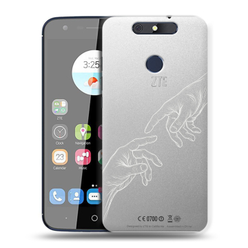 Силиконовый чехол на ZTE Blade V8C с принтом Сотворение мира