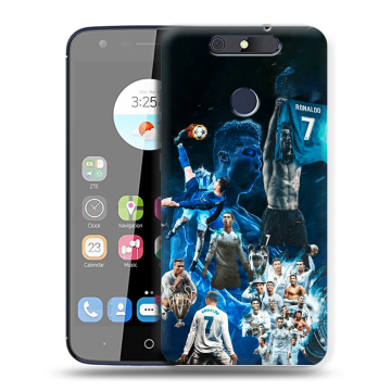 Силиконовый чехол на ZTE Blade V8C с принтом Реал Роналдо