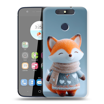 Силиконовый чехол на ZTE Blade V8C с принтом Лиса