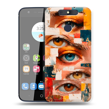 Силиконовый чехол на ZTE Blade V8C с принтом Модный принт