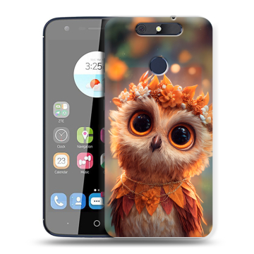 Силиконовый чехол на ZTE Blade V8C с принтом Милая сова