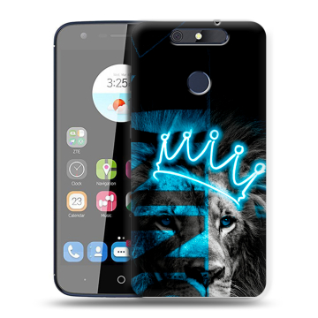 Силиконовый чехол на ZTE Blade V8C с принтом Король лев