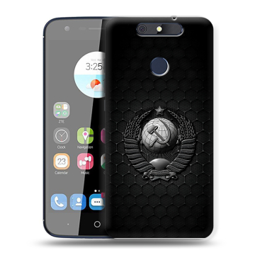 Силиконовый чехол на ZTE Blade V8C с принтом Герб Флаг СССР Силиконовый чехол на ZTE Blade V8C с принтом Герб Флаг СССР