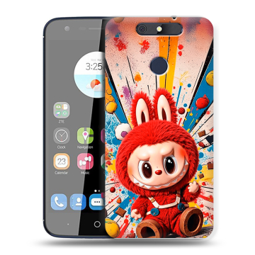 Силиконовый чехол на ZTE Blade V8C с принтом Labubu Лабубу Силиконовый чехол на ZTE Blade V8C с принтом Labubu Лабубу