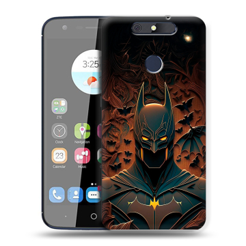 Силиконовый чехол на ZTE Blade V8C с принтом Batman Бэтмен