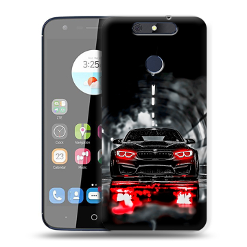 Силиконовый чехол на ZTE Blade V8C с принтом BMW БМВ