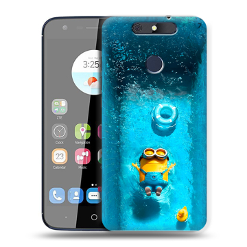 Силиконовый чехол на ZTE Blade V8C с принтом Миньоны