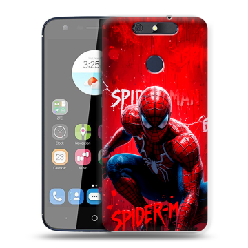 Силиконовый чехол на ZTE Blade V8C с принтом Spiderman Человек паук