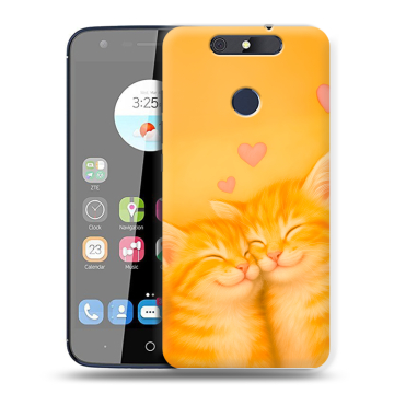 Силиконовый чехол на ZTE Blade V8C с принтом Милые котята Силиконовый чехол на ZTE Blade V8C с принтом Милые котята