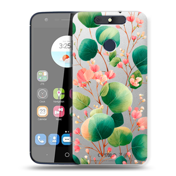 Силиконовый чехол на ZTE Blade V8C с принтом женский
