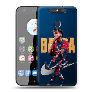 Силиконовый чехол на ZTE Blade V8C с принтом Барселона Barca Yamal Силиконовый чехол на ZTE Blade V8C с принтом Барселона Barca Yamal