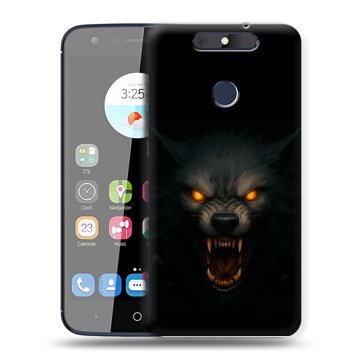 Силиконовый чехол на ZTE Blade V8C с принтом Волк