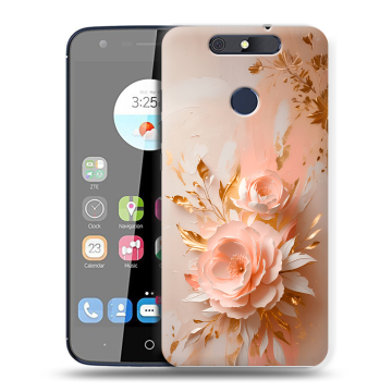 Силиконовый чехол на ZTE Blade V8C с принтом женский