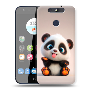 Силиконовый чехол на ZTE Blade V8C с принтом милая панда Силиконовый чехол на ZTE Blade V8C с принтом милая панда