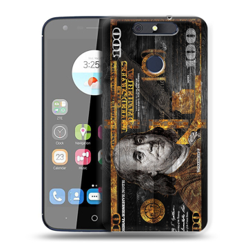 Силиконовый чехол на ZTE Blade V8C с принтом Доллар деньги Силиконовый чехол на ZTE Blade V8C с принтом Доллар деньги