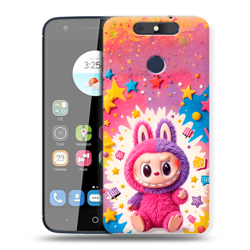 Силиконовый чехол на ZTE Blade V8C с принтом Labubu Лабубу Силиконовый чехол на ZTE Blade V8C с принтом Labubu Лабубу