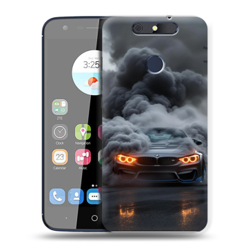Силиконовый чехол на ZTE Blade V8C с принтом BMW БМВ