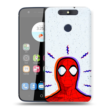 Силиконовый чехол на ZTE Blade V8C с принтом Spiderman Человек паук
