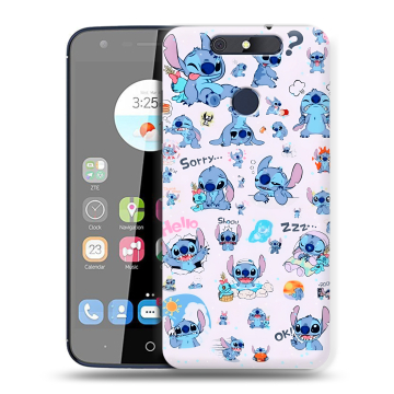 Силиконовый чехол на ZTE Blade V8C с принтом Лило и Стич Силиконовый чехол на ZTE Blade V8C с принтом Лило и Стич