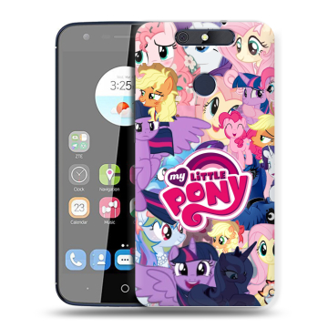 Силиконовый чехол на ZTE Blade V8C с принтом My little pony Дружба чудо