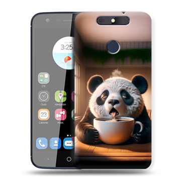 Силиконовый чехол на ZTE Blade V8C с принтом смешная панда Силиконовый чехол на ZTE Blade V8C с принтом смешная панда