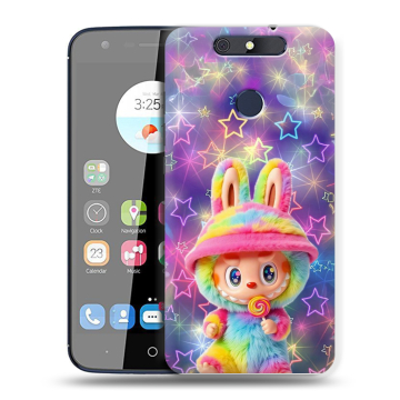 Силиконовый чехол на ZTE Blade V8C с принтом Labubu Лабубу Силиконовый чехол на ZTE Blade V8C с принтом Labubu Лабубу