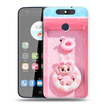 Силиконовый чехол на ZTE Blade V8C с принтом Labubu Лабубу Силиконовый чехол на ZTE Blade V8C с принтом Labubu Лабубу